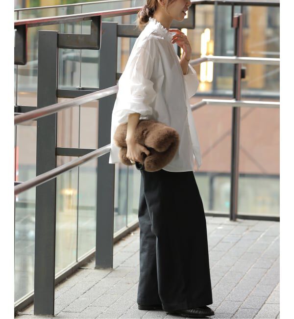 JOURNAL STANDARD relume「《WEB限定》フリルネックボリュームスリーブブラウス」|シャツ・ブラウス|
