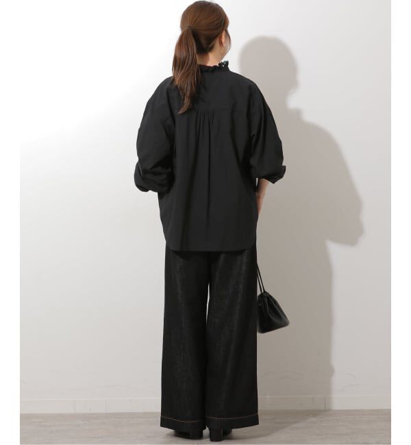 JOURNAL STANDARD relume「《WEB限定》フリルネックボリュームスリーブブラウス」|シャツ・ブラウス|