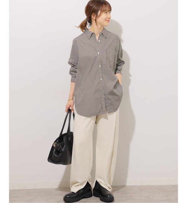 JOURNAL STANDARD relume「《追加 / 新色》コンパクトコットンストライプビッグシャツ」|シャツ・ブラウス|