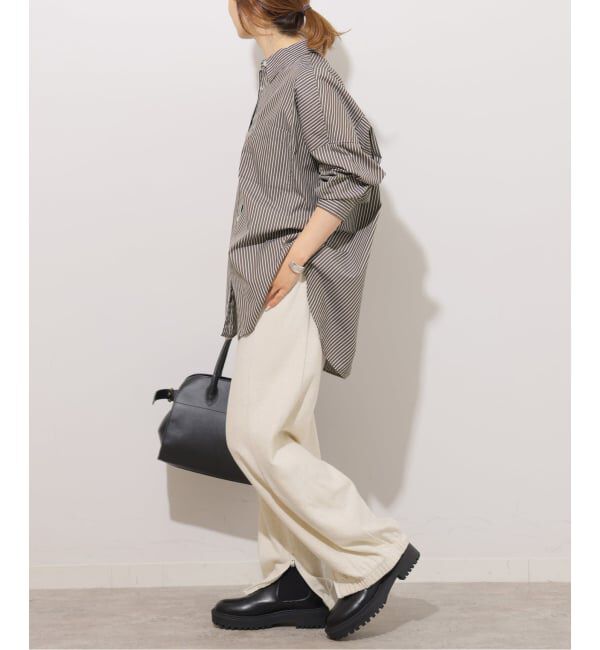 JOURNAL STANDARD relume「《追加 / 新色》コンパクトコットンストライプビッグシャツ」|シャツ・ブラウス|