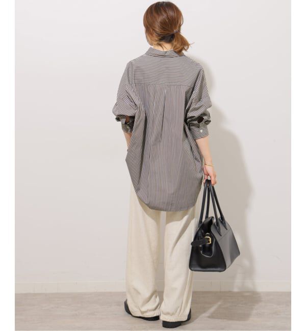 JOURNAL STANDARD relume「《追加 / 新色》コンパクトコットンストライプビッグシャツ」|シャツ・ブラウス|