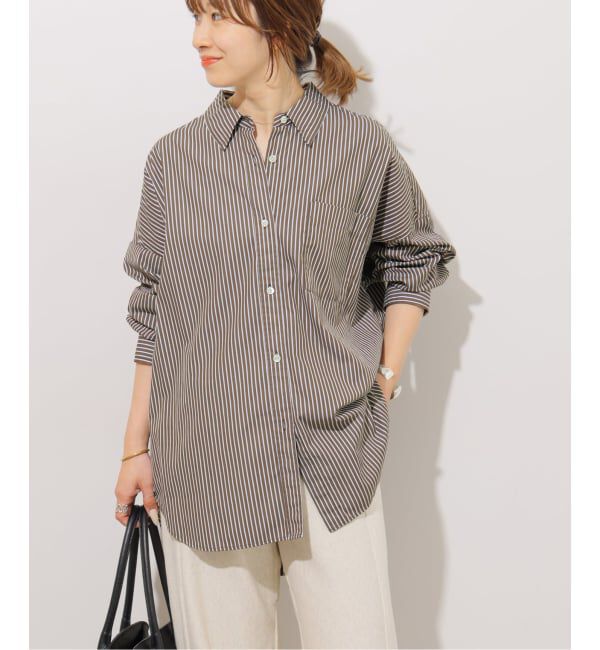 JOURNAL STANDARD relume「《追加 / 新色》コンパクトコットンストライプビッグシャツ」|シャツ・ブラウス|