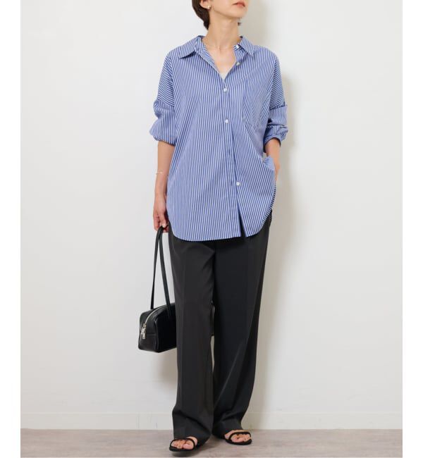 JOURNAL STANDARD relume「《追加 / 新色》コンパクトコットンストライプビッグシャツ」|シャツ・ブラウス|