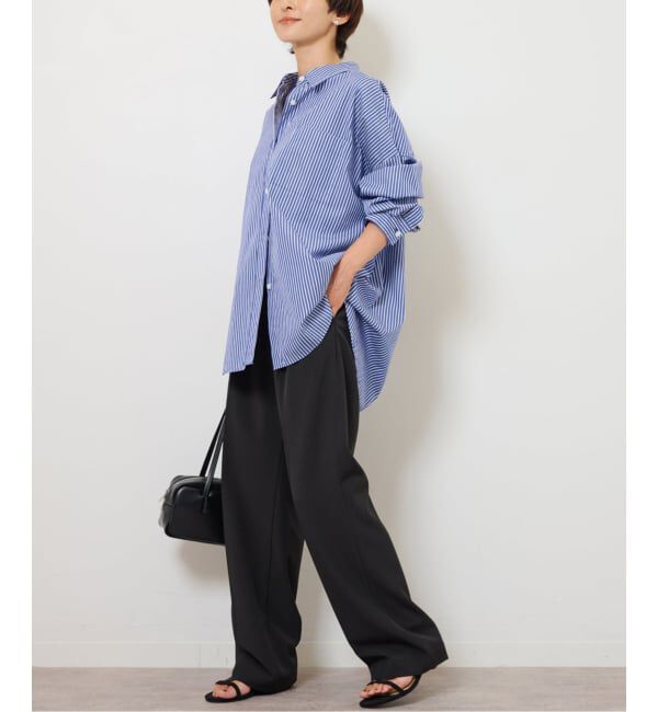 JOURNAL STANDARD relume「《追加 / 新色》コンパクトコットンストライプビッグシャツ」|シャツ・ブラウス|