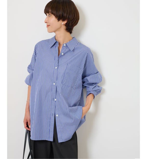JOURNAL STANDARD relume「《追加 / 新色》コンパクトコットンストライプビッグシャツ」|シャツ・ブラウス|
