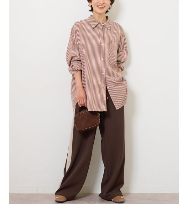 JOURNAL STANDARD relume「《追加 / 新色》コンパクトコットンストライプビッグシャツ」|シャツ・ブラウス|