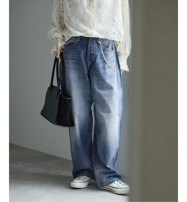 journal standard L'essage「Lee*L'ESSAGE 別注 COWBOY チェーン デニムパンツ」|デニム|