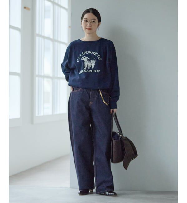 journal standard L'essage「Lee*L'ESSAGE 別注 COWBOY チェーン デニムパンツ」|デニム|ネイビー