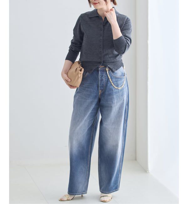 journal standard L'essage「Lee*L'ESSAGE 別注 COWBOY チェーン デニムパンツ」|デニム|サックスブルー