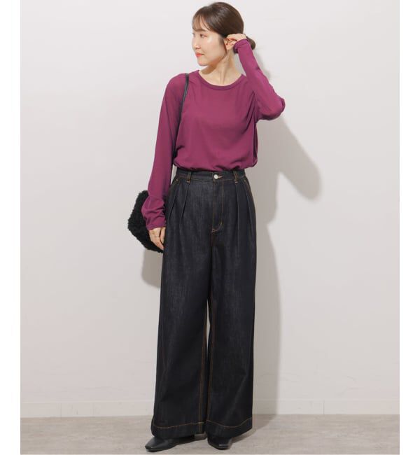 JOURNAL STANDARD relume「《追加3 / 新色》シアークルーネックロングTシャツ」|Tシャツ・カットソー|