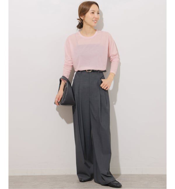 JOURNAL STANDARD relume「《追加3 / 新色》シアークルーネックロングTシャツ」|Tシャツ・カットソー|