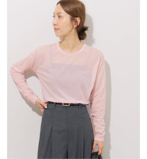 JOURNAL STANDARD relume「《追加3 / 新色》シアークルーネックロングTシャツ」|Tシャツ・カットソー|