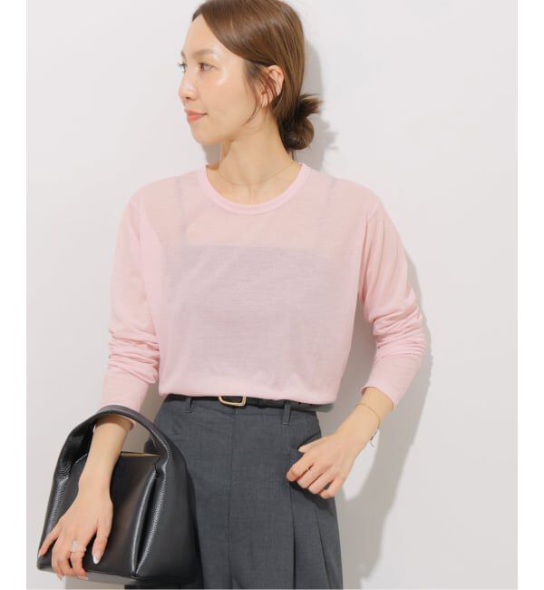 JOURNAL STANDARD relume「《追加3 / 新色》シアークルーネックロングTシャツ」|Tシャツ・カットソー|