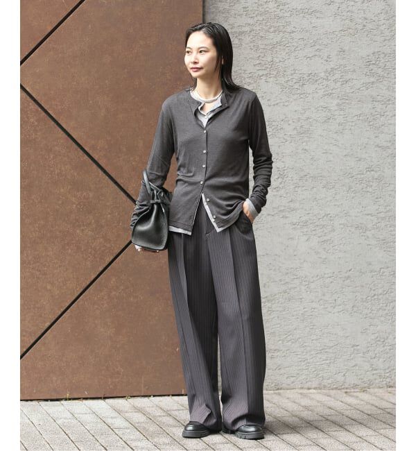JOURNAL STANDARD「《追加2》ウールMIX シアークルーネックカーディガン」|Tシャツ・カットソー|