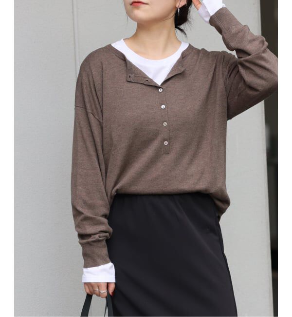 JOURNAL STANDARD relume「《追加2》［2枚セット］3WAYレイヤードヘンリープルオーバー」|ニット・セーター|