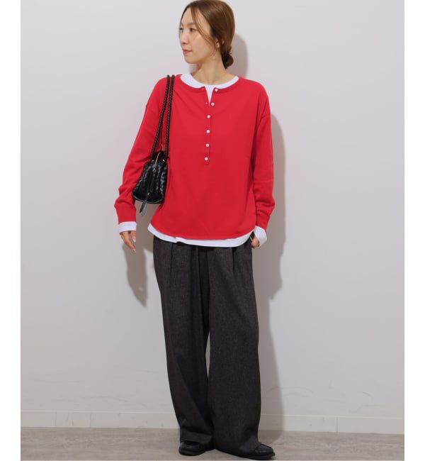 JOURNAL STANDARD relume「《追加2》［2枚セット］3WAYレイヤードヘンリープルオーバー」|ニット・セーター|