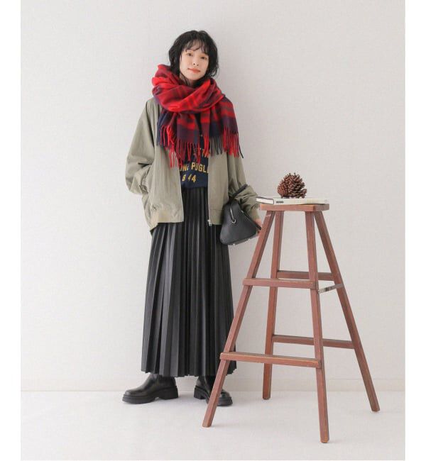 JOURNAL STANDARD relume「《追加予約2》アクリルチェックストール」|ストール|