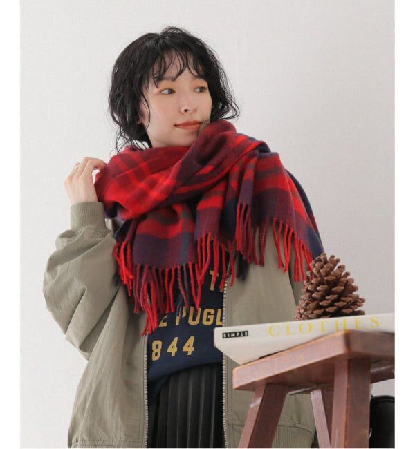JOURNAL STANDARD relume「《追加予約2》アクリルチェックストール」|ストール|