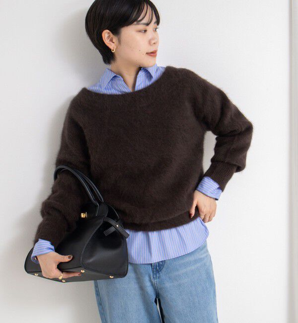 NOLLEY'S sophi「ヘアリー2WAYプルオーバーニット」|ニット・セーター|