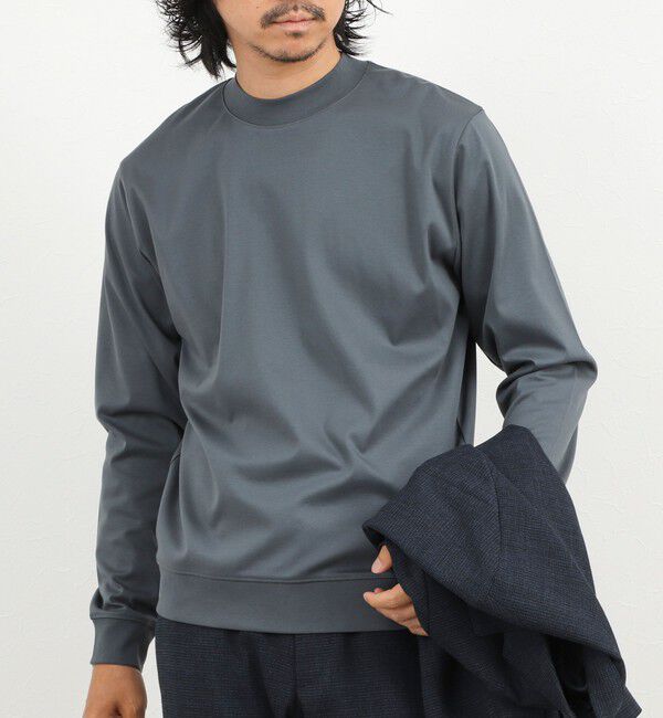 NOLLEY'S goodman「《ビジカジ対応》シルケットスムース クルーネック ドレスロンT 26AW」|Tシャツ・カットソー|グレー