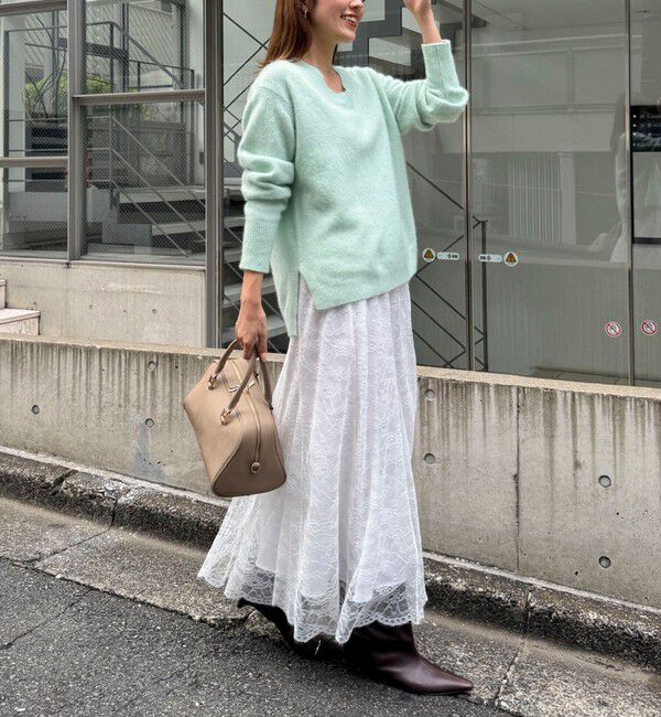 NOLLEY'S「【新色追加】《手洗い可能》ヘアリーVネックプルオーバー」|ニット・セーター|
