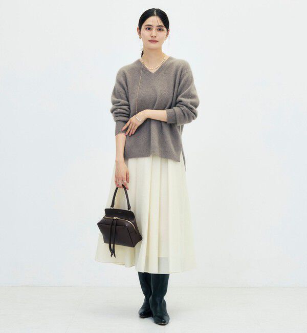 NOLLEY'S「【新色追加】《手洗い可能》ヘアリーVネックプルオーバー」|ニット・セーター|