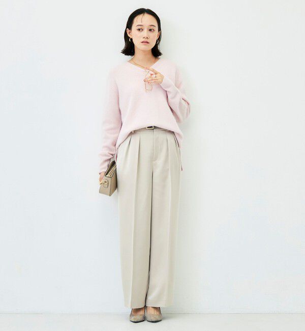 NOLLEY'S「【新色追加】《手洗い可能》ヘアリーVネックプルオーバー」|ニット・セーター|