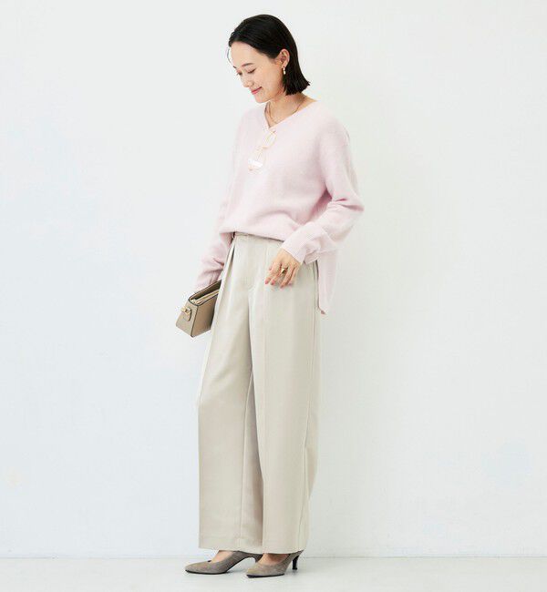 NOLLEY'S「【新色追加】《手洗い可能》ヘアリーVネックプルオーバー」|ニット・セーター|
