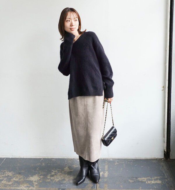 NOLLEY'S「【新色追加】《手洗い可能》ヘアリーVネックプルオーバー」|ニット・セーター|