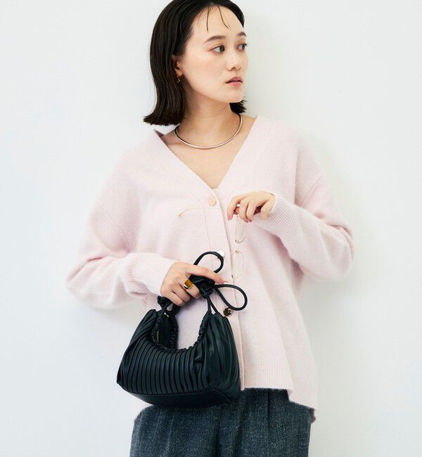 NOLLEY'S「【新色追加】《手洗い可能》ヘアリー長めVネックカーディガン」|カーディガン|