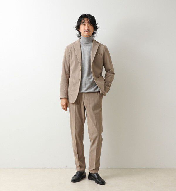 NOLLEY'S goodman「《ビジカジ/セットアップ対応》8Wトリコットコーデュロイ イージーJK 26AW」|テーラードジャケット|