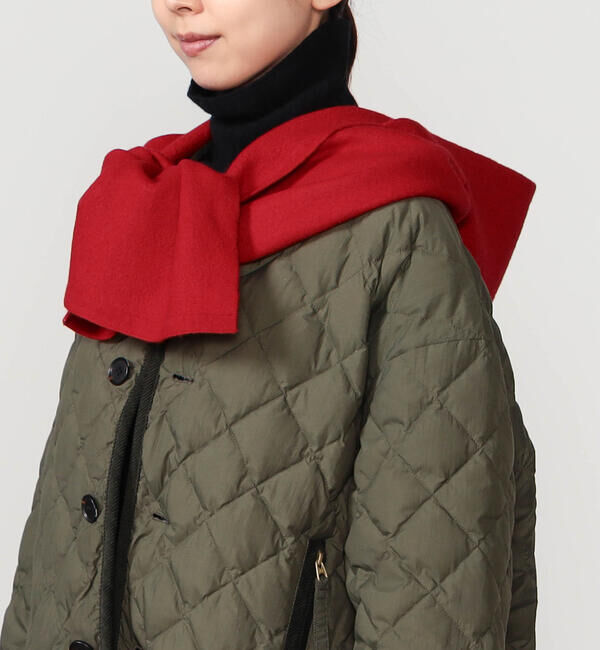ORCIVAL「ORCIVAL | ウールジャージー ニットスカーフフーディ UNISEX」|マフラー|RED