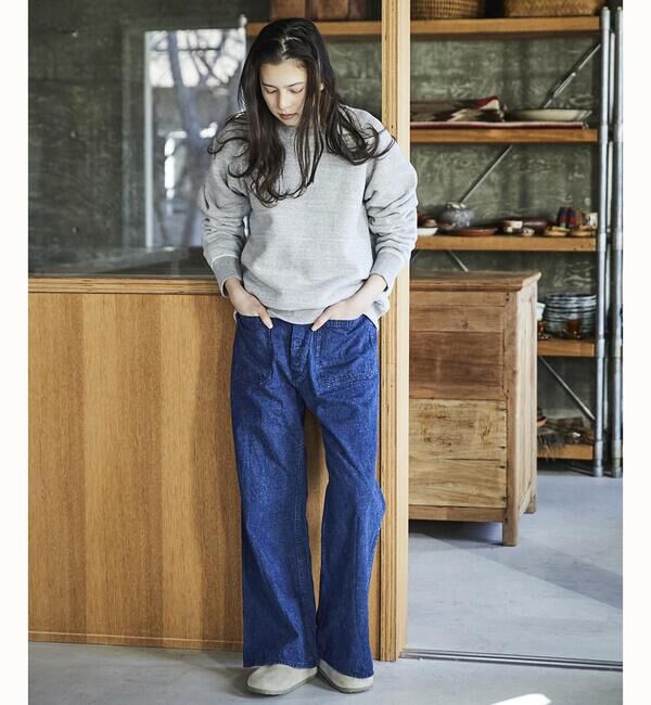 「orSlow | U.S NAVY WOMEN&rsquo;S DENIM FLARE PANTS WOMEN」|デニム|