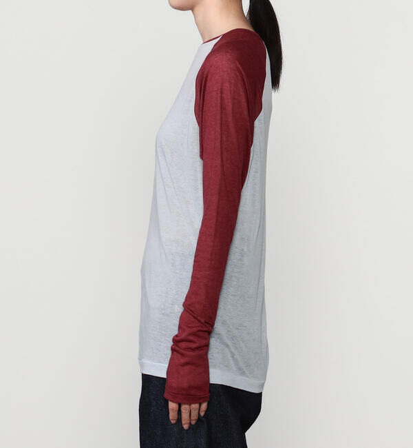 UNFIL「UNFIL | コットンカシミア フットボールTシャツ WOMEN」|Tシャツ・カットソー|