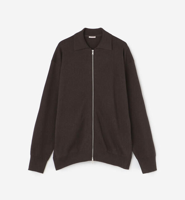  「RYE TENDER | 〈別注〉フルジップニットカーディガン MEN」|ニット・セーター|BROWN
