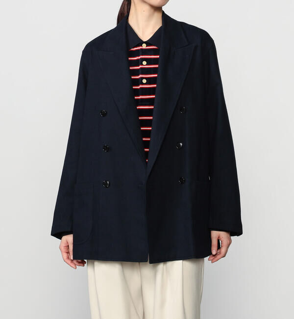  「CHEMISE D'ADAM | 〈別注〉SHIRT JACKET WOMEN」|テーラードジャケット|NAVY