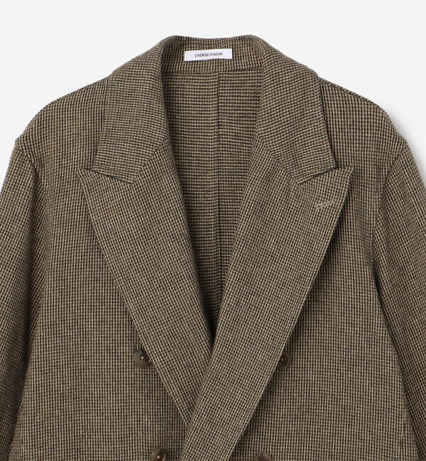  「CHEMISE D'ADAM | 〈別注〉SHIRT JACKET BROWN WOMEN」|テーラードジャケット|
