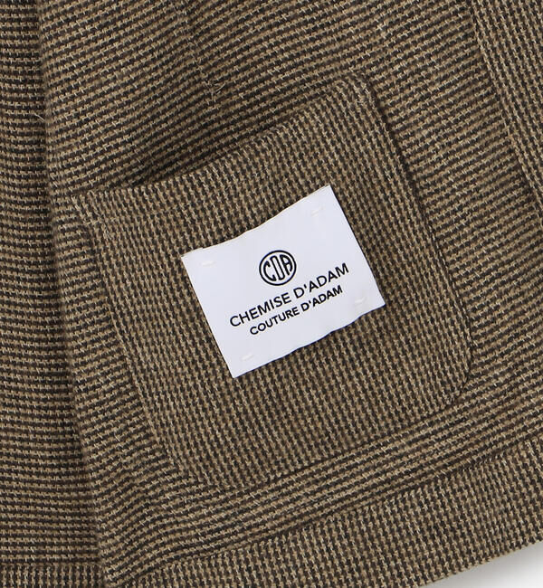  「CHEMISE D'ADAM | 〈別注〉SHIRT JACKET BROWN WOMEN」|テーラードジャケット|