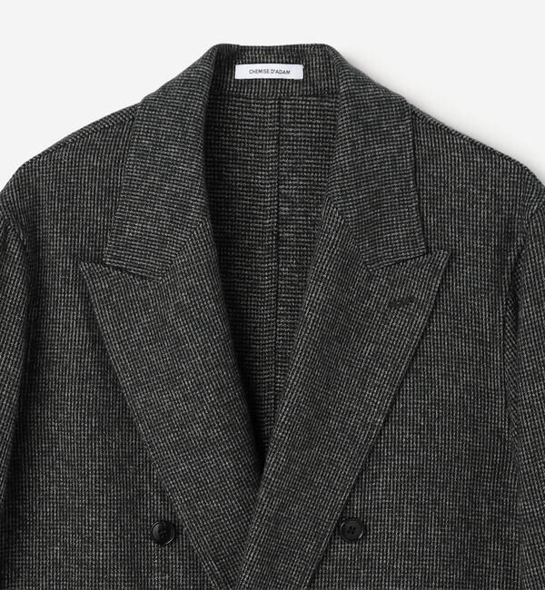  「CHEMISE D'ADAM | 〈別注〉SHIRT JACKET GREY MEN」|テーラードジャケット|