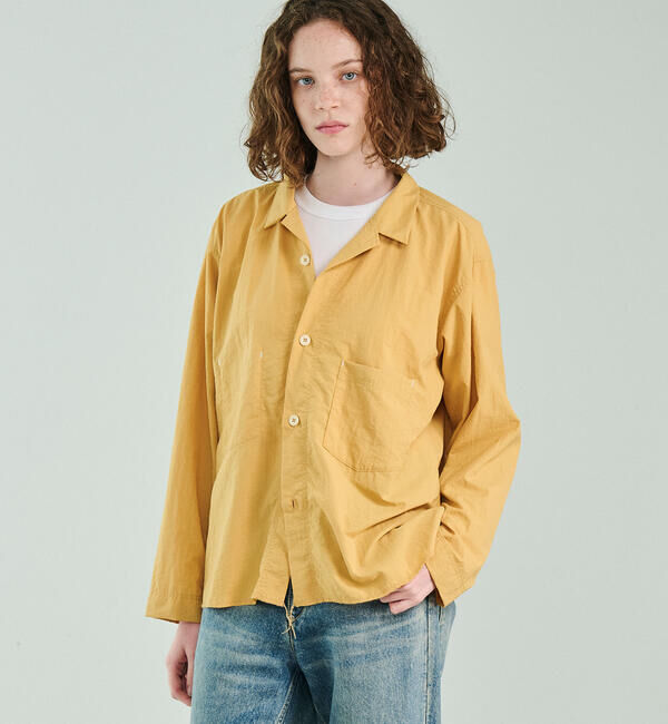  「MORIKAGE SHIRT KYOTO |〈別注〉オープンカラーシャツ WOMEN」|シャツ・ブラウス|YELLOW
