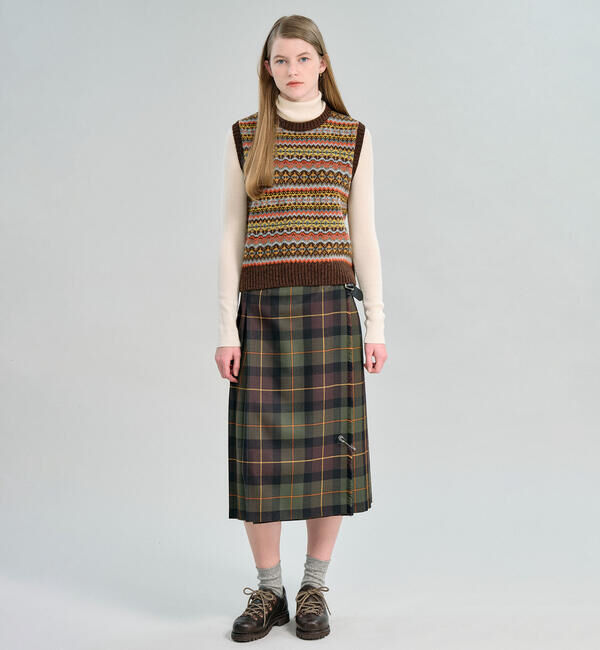 Morris & Sons「MORRIS & SONS | フェアアイル クルーネックベスト WOMEN」|ベスト・ジレ|