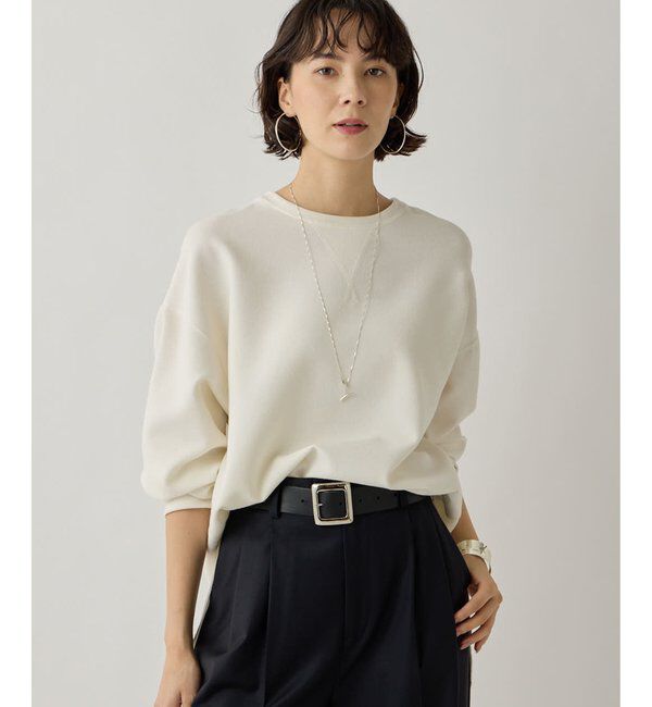  「《インナーにもおすすめ》Vガゼットプルオーバー」|Tシャツ・カットソー|