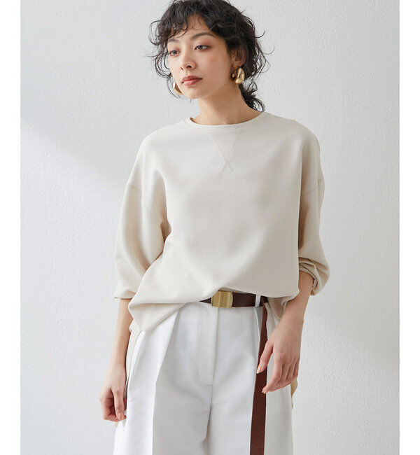  「《インナーにもおすすめ》Vガゼットプルオーバー」|Tシャツ・カットソー|