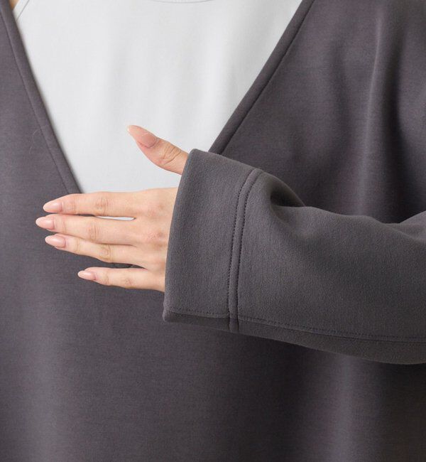  「【キャミソール付き】ダンボールVネックプルオーバー」|Tシャツ・カットソー|