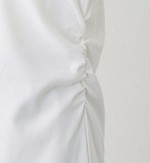  「プレート付きワイドネックT」|Tシャツ・カットソー|
