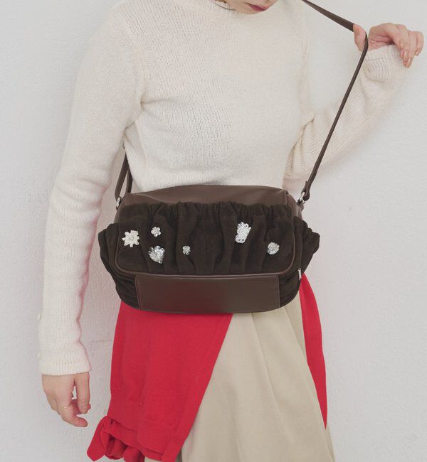  「【@_tulip08企画】ギャザーポケットビジューBAG」|トートバッグ|