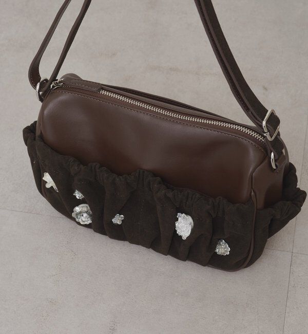  「【@_tulip08企画】ギャザーポケットビジューBAG」|トートバッグ|