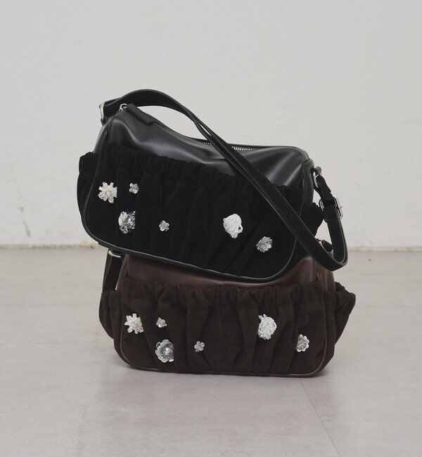  「【@_tulip08企画】ギャザーポケットビジューBAG」|トートバッグ|