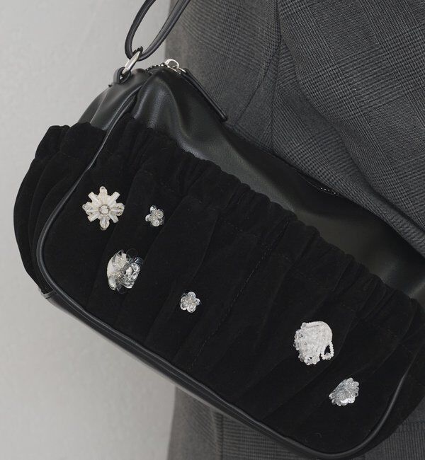  「【@_tulip08企画】ギャザーポケットビジューBAG」|トートバッグ|