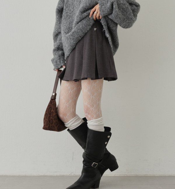  「ワイドプリーツミニスカパン」|スカート|